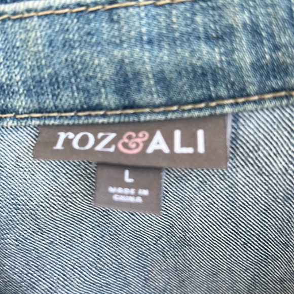 Roz & Ali Bedazzled Denim Jacket - Picture 3 of 7